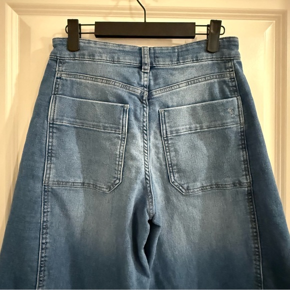 Pilcro-Anthropologie-The Kenna Mid-rise Heritage Barrel Jeans-Medium Wash - Picture 7 of 10